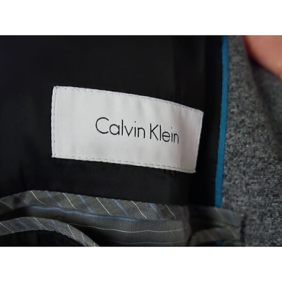 LIKE NEW Calvin Klein Men's Charcoal Grey Sports Jacket Medium - Picture 5 of 5